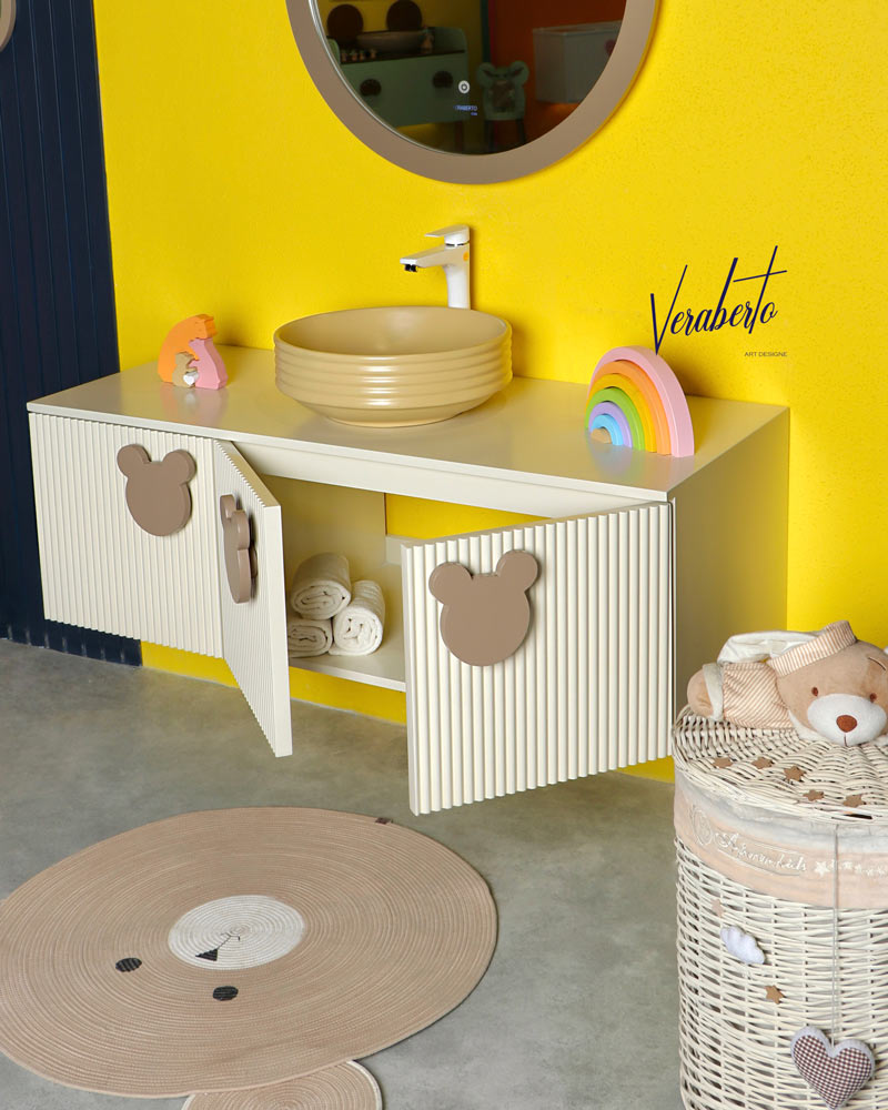کابین روشویی کودکانه طرح خرسی - Image 3